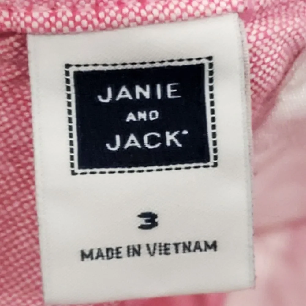 Janie and Jack Shorts Size 2-3T Pink and Blue Kids Shorts 2 Pieces